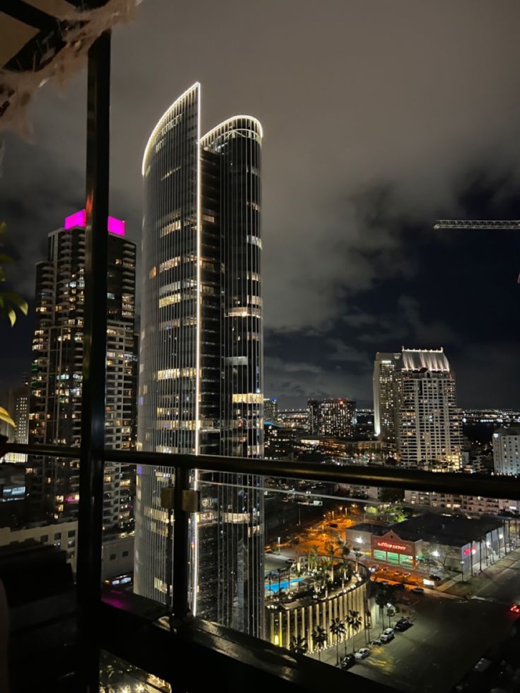 Rooftop skyline view